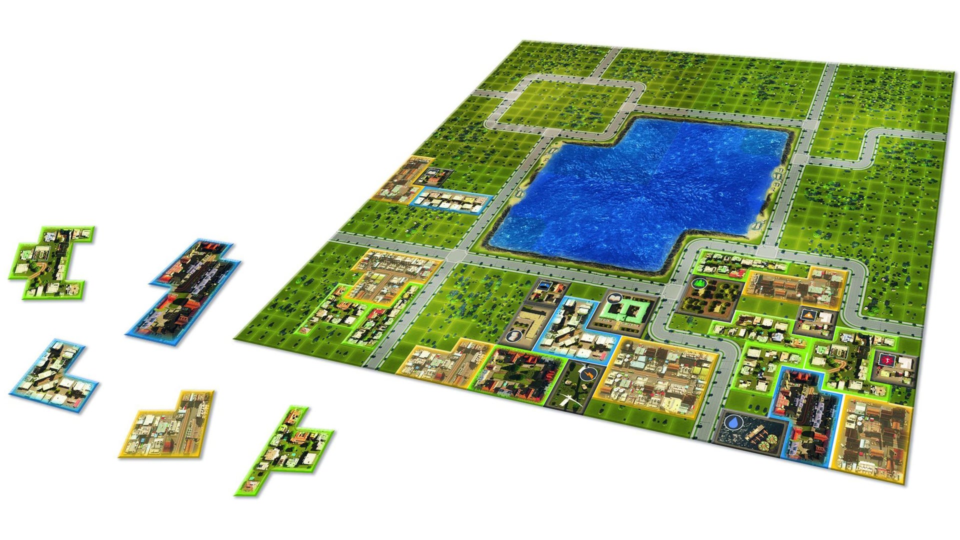 Cities: Skylines - The Board Game gameplay layout